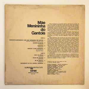 Mae Menininha Do Gantois — Mãe Menininha Do Gantois (Gravado Ao Vivo No Gantois, Salvador) (LP Vinyl Record, used)