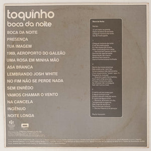 Toquinho — Boca Da Noite (LP Vinyl Record, used)