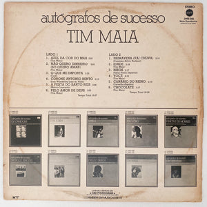Tim Maia - Autógrafos De Sucesso (LP, Capa: VG+ Disco: VG+)